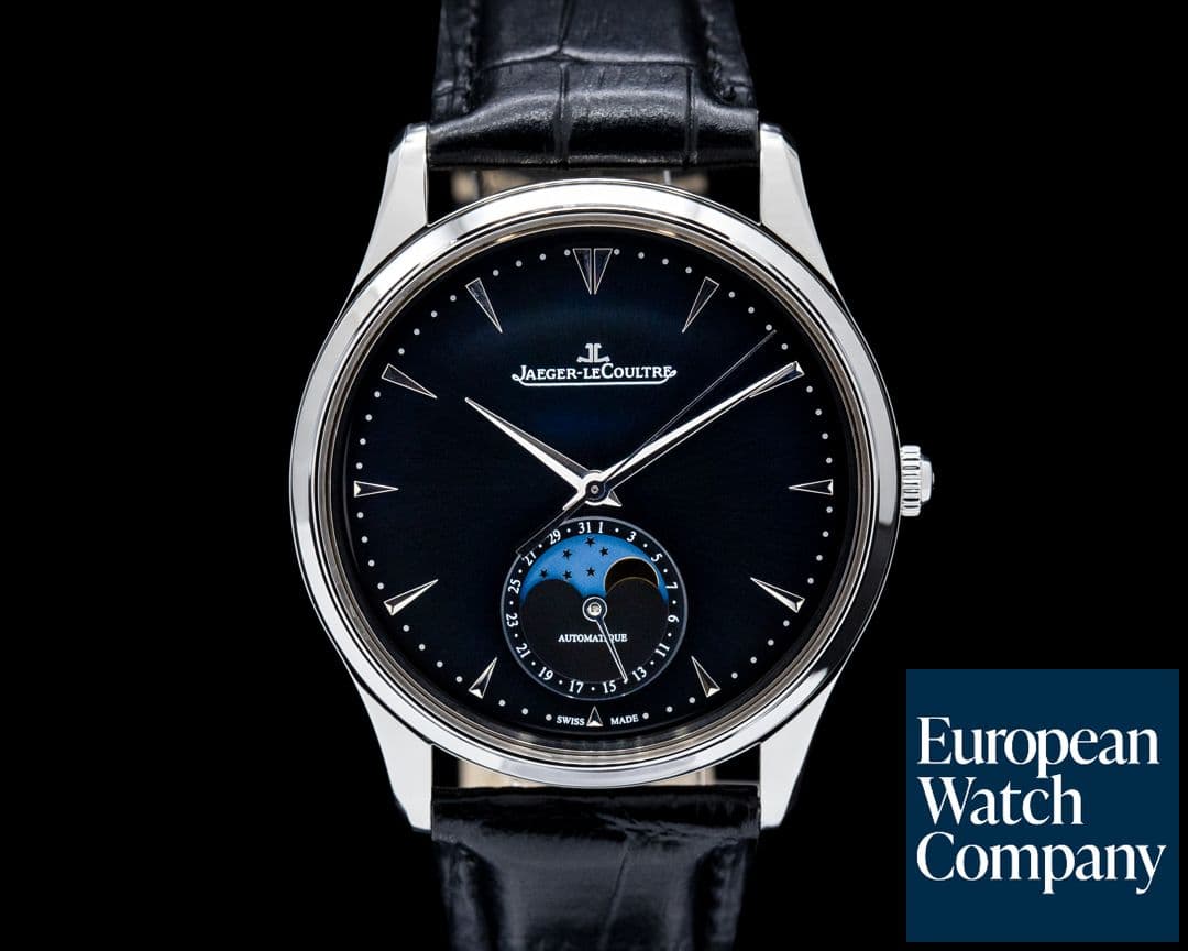 Image of Jaeger-LeCoultre Q1368470 Master Ultra Thin Moonphase SS Black Dial