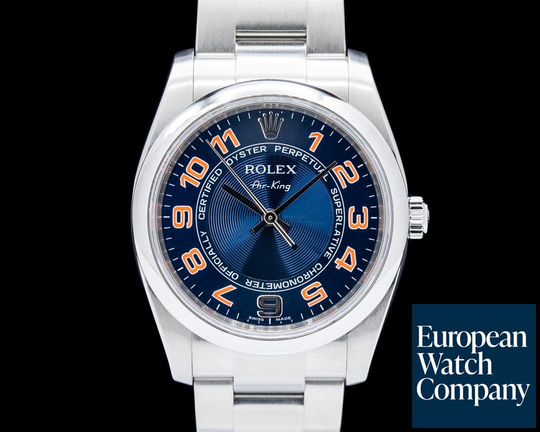 Image of Rolex 114200 Oyster Perpetual 34MM SS Blue Concentric Dial