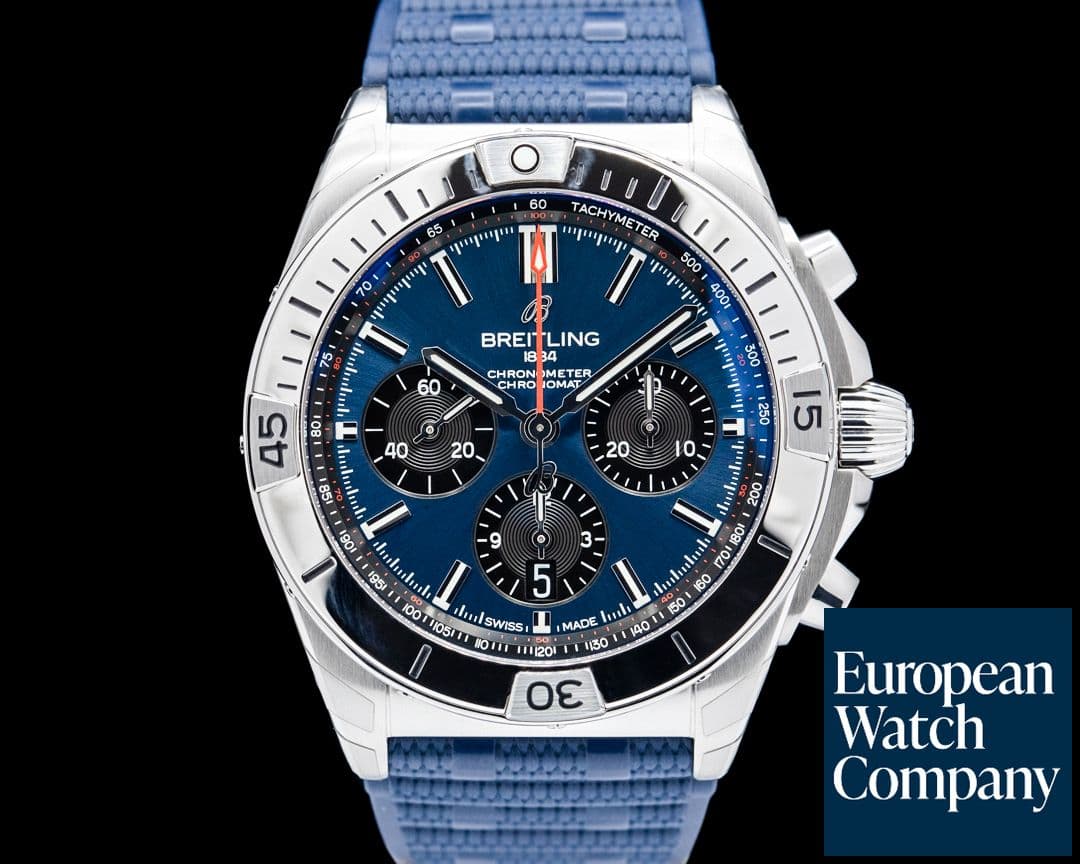 Image of Breitling AB0134 Chronomat B01 42 SS Blue Dial UNWORN