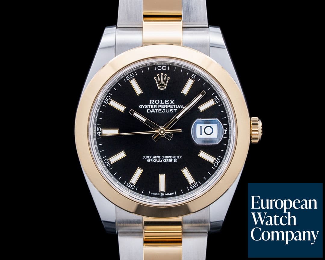 Image of Rolex 126303 Datejust 41 18K YG / SS Black Dial