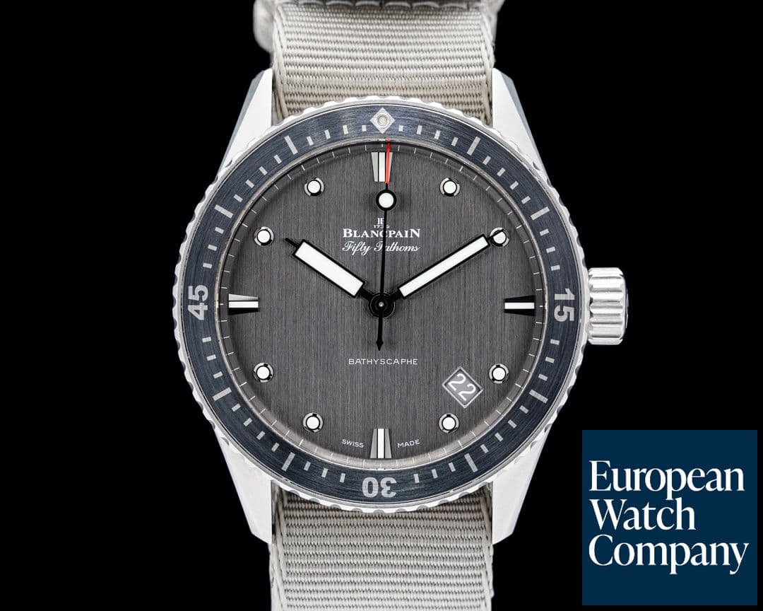 Image of Blancpain Fifty Fathoms Bathyscaphe Titanium Gray Dial