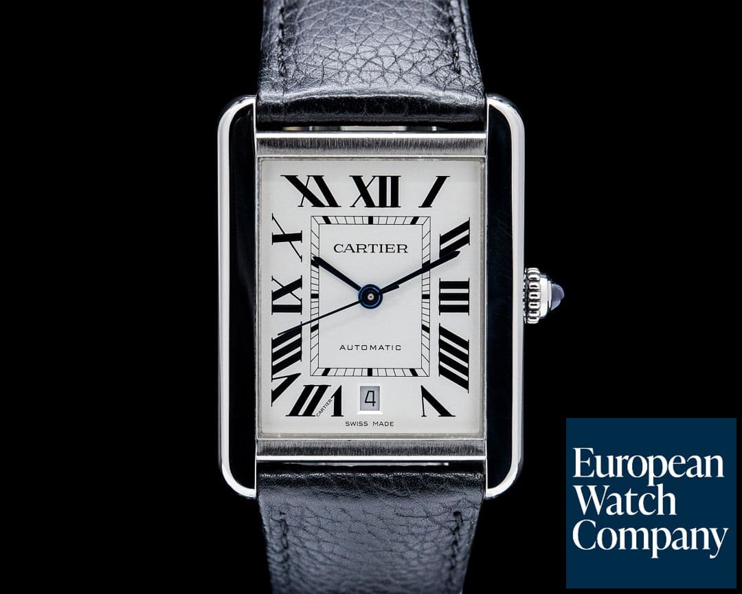 Image of Cartier W5200027 Tank Solo XL SS Silver Dial