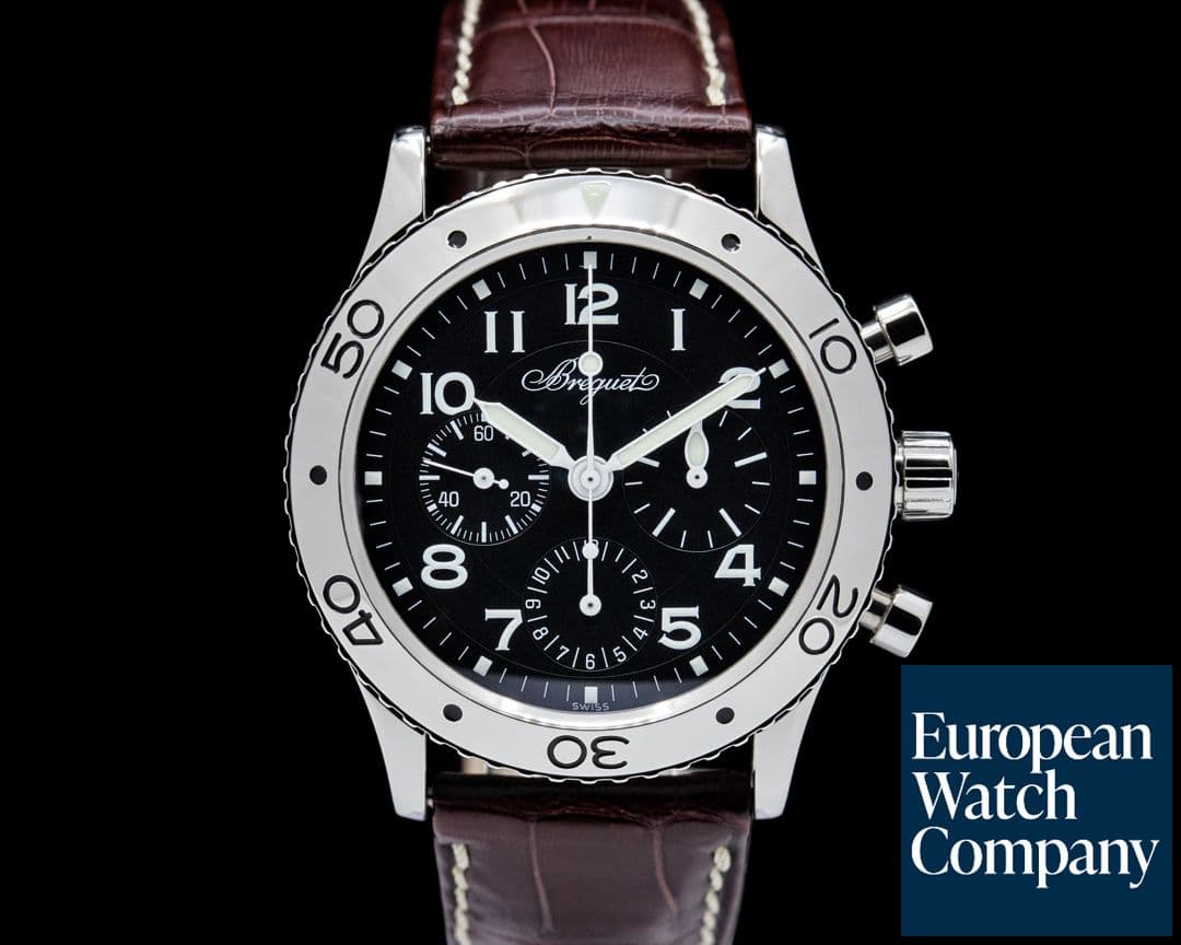 Image of Breguet 3800ST Type XX Aeronavale SS Black Dial
