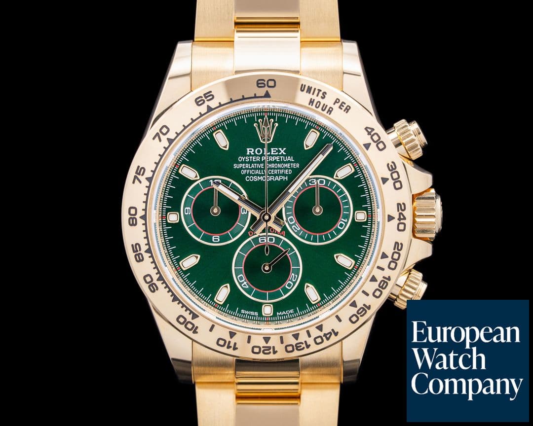 Image of Rolex 116508 Daytona "John Mayer" 18K Yellow Gold Green Dial