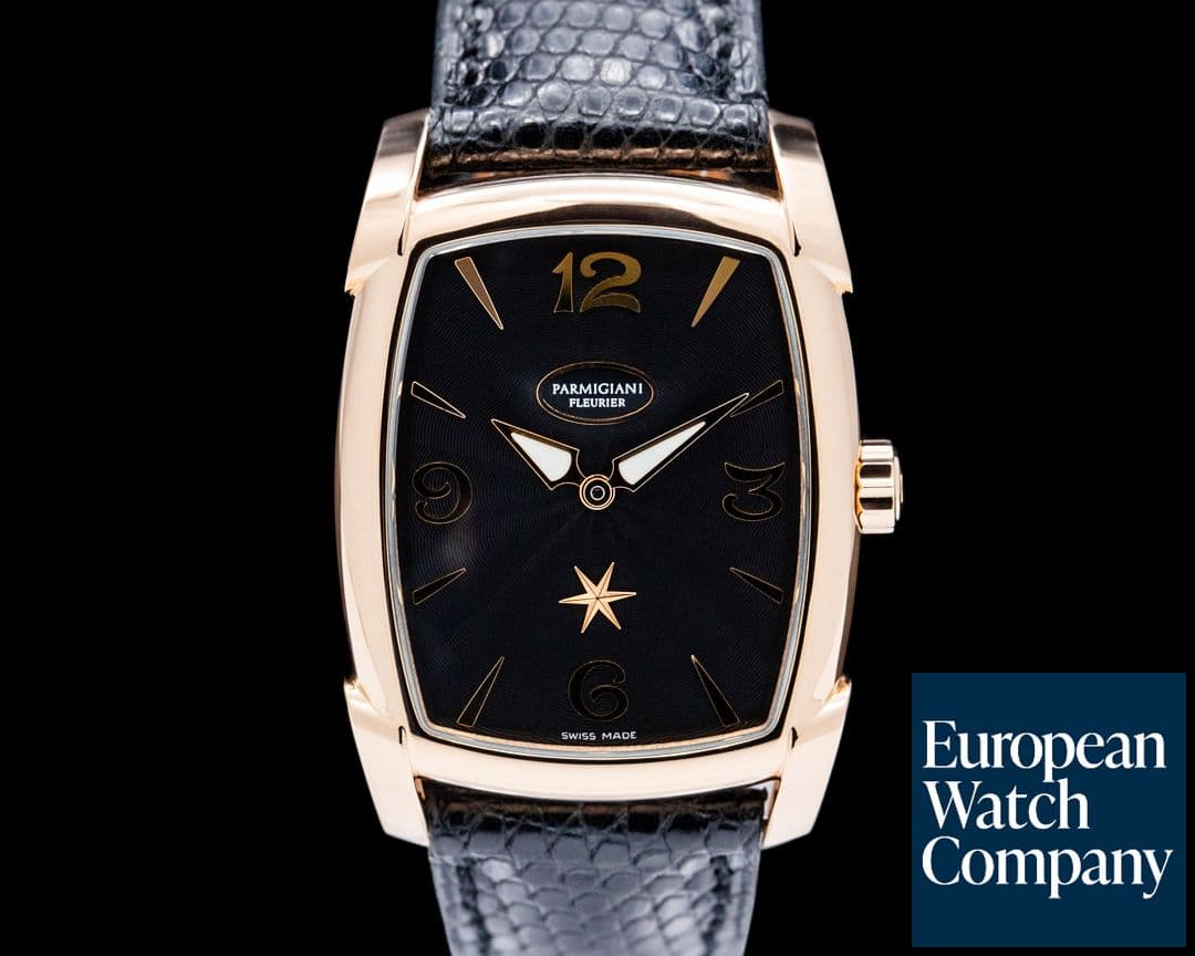 Image of Parmigiani PFC125 Kalparisma Nova 18K Rose Gold Black Dial