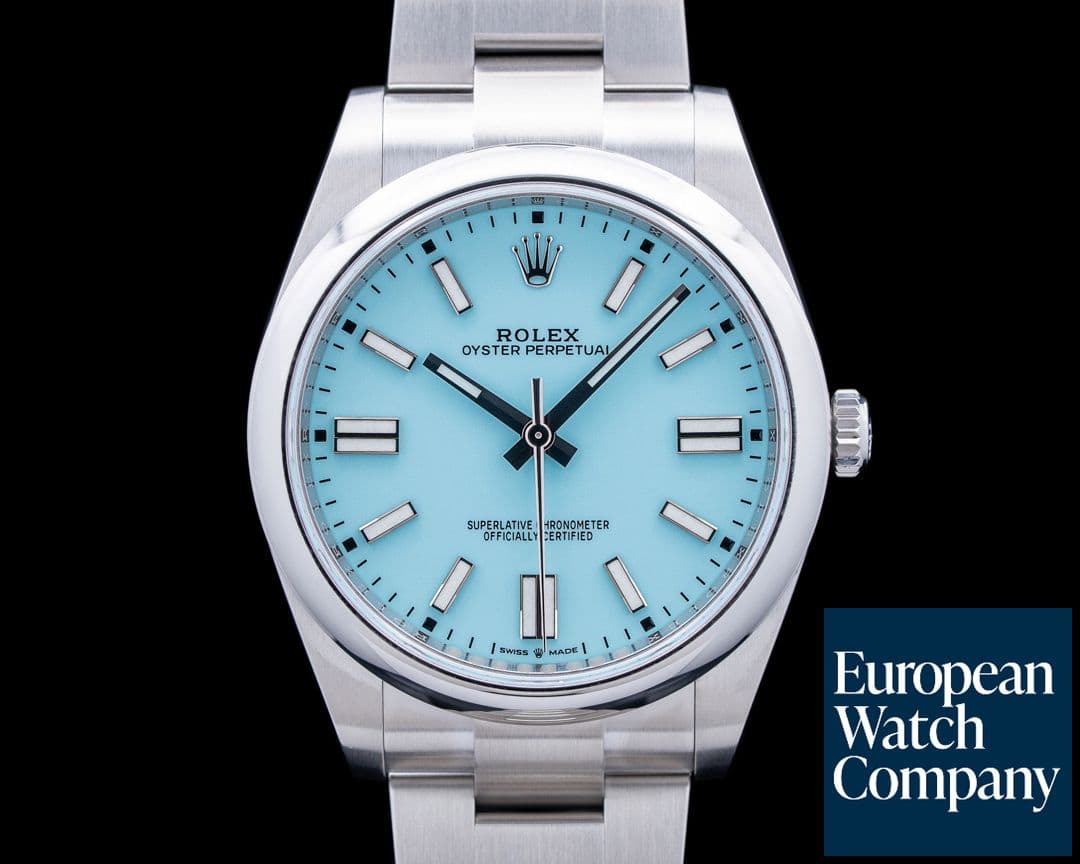 Image of Rolex 124300 Oyster Perpetual 41 SS Tiffany Blue Dial