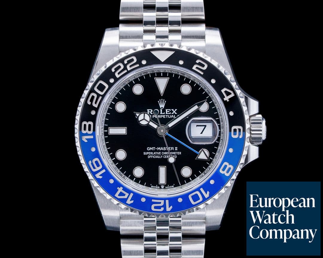 Image of Rolex 126710BLNR GMT-Master II "Batgirl" Jubilee SS Black Dial