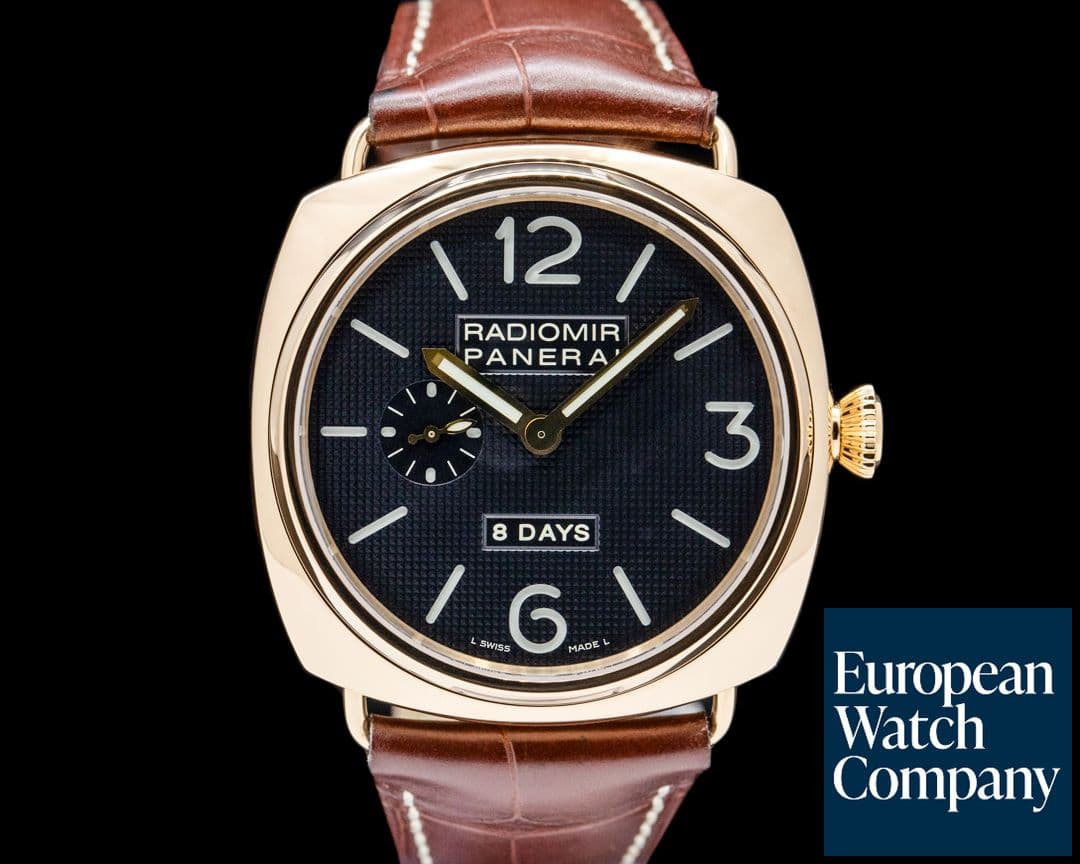 Image of Panerai PAM00197 Radiomir 8 Days 18K Rose Gold Black Dial