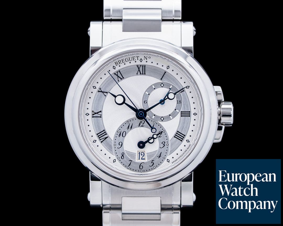 Image of Breguet 5857ST Marine GMT SS Silver Dial
