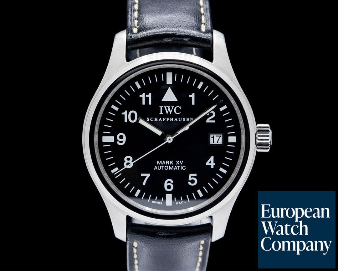 Image of IWC IW325301 Pilots Watch Mark XV SS Black Dial