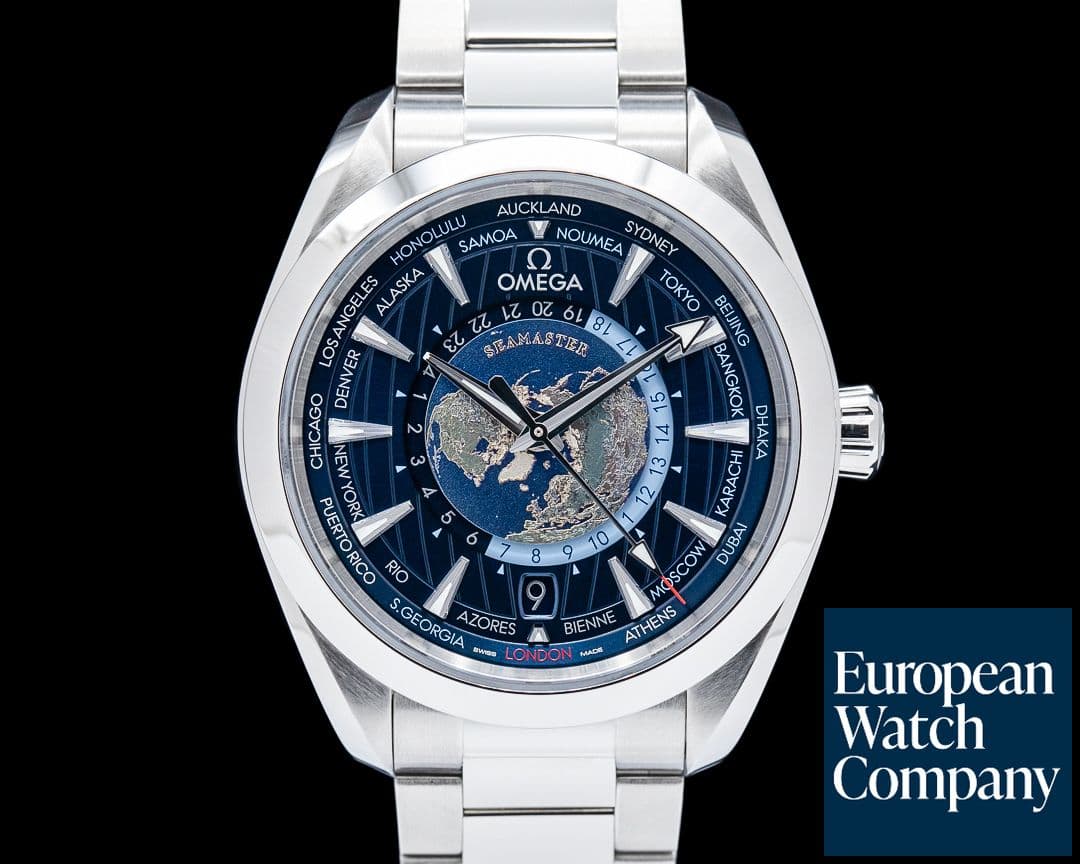 Image of Omega Seamaster Aqua Terra 150M Worldtimer SS Blue Dial 2025