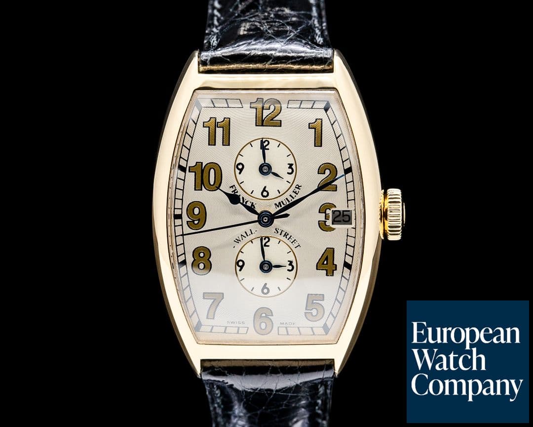 Image of Franck Muller 6850 MB Master Banker Wall Street 18K Yellow Gold Silver Dial LIMITED