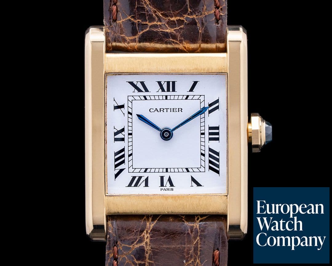 Image of Cartier 78092 Tank Normale 18K Yellow Gold White Roman Dial