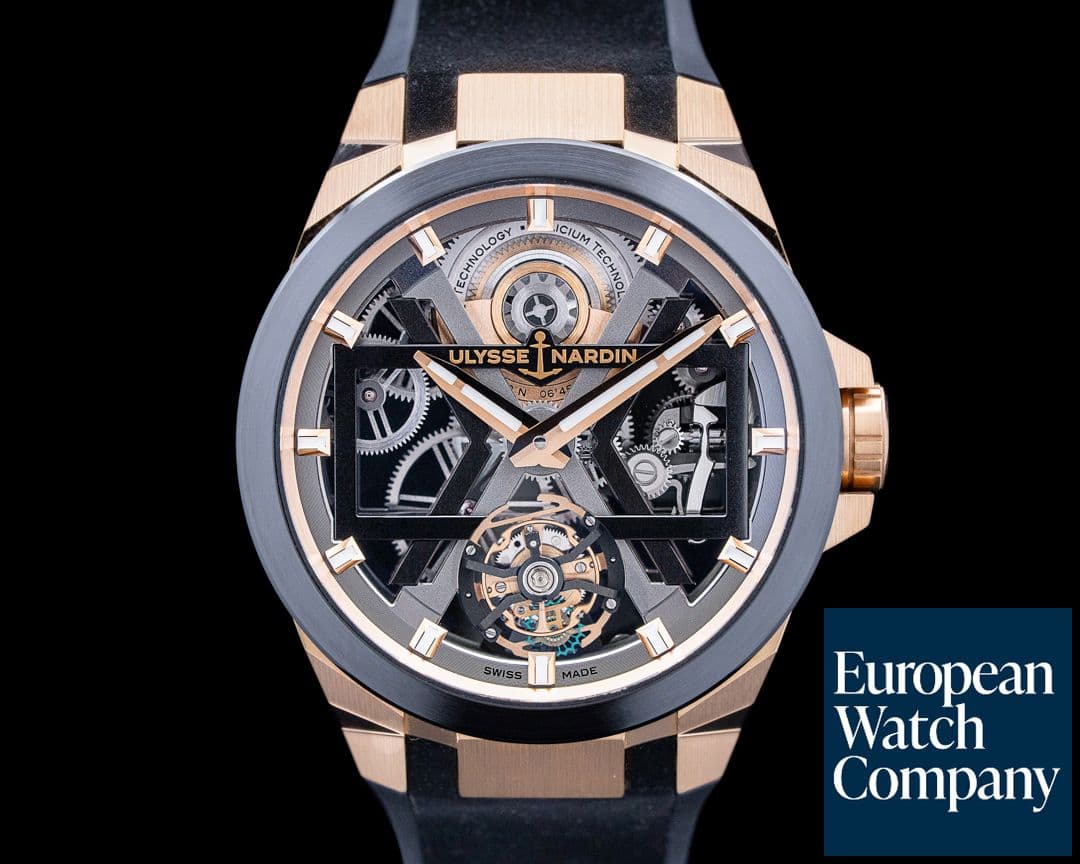 Image of Ulysse Nardin 1725-400/02 Blast Tourbillon 18K Rose Gold Skeleton Dial