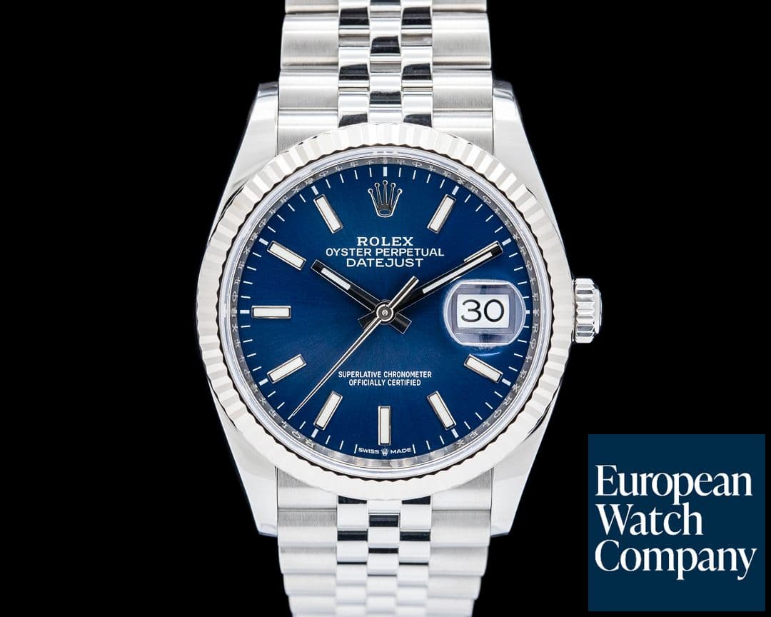 Image of Rolex 126234 Datejust 36MM Jubilee SS Blue Dial