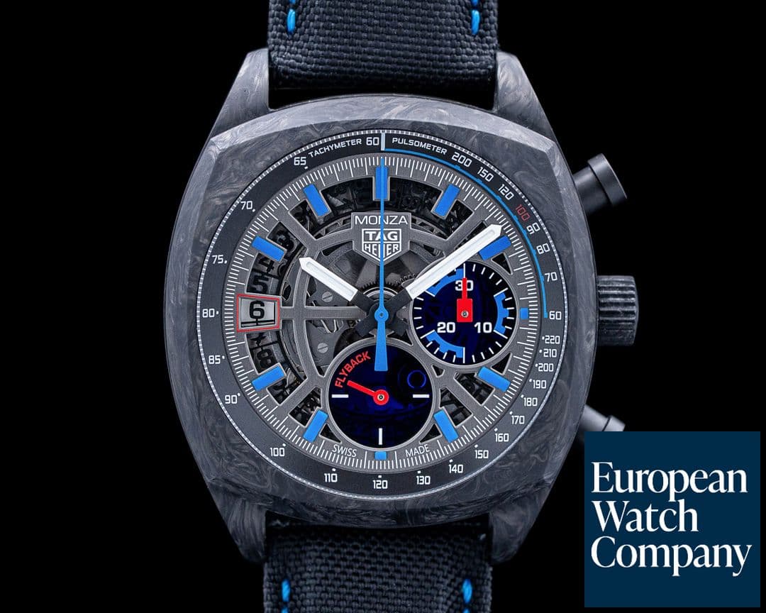Image of TAG Heuer CR5090.FN6001 Monza Flyback Chronometer Carbon Skeleton Dial