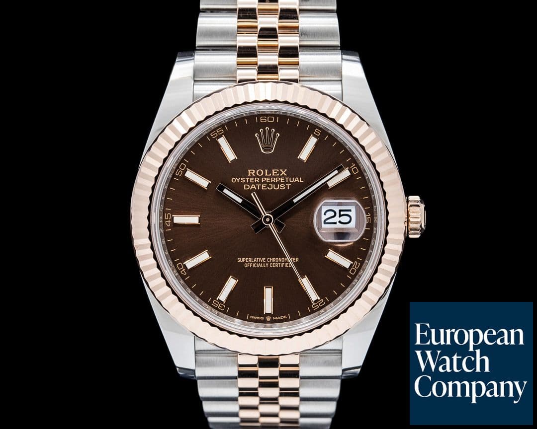 Image of Rolex 126331 Datejust 41 SS / 18K RG Chocolate Dial