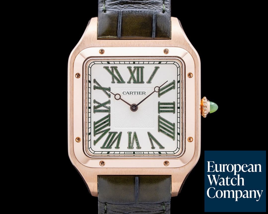 Image of Cartier WGSA0083 Santos-Dumont Extra Large 18K RG Cream Dial UNWORN LIMITED