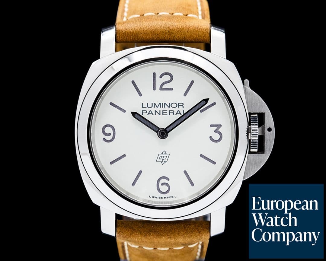 Image of Panerai PAM01087 Luminor Base Logo SS White Dial 2026 UNWORN