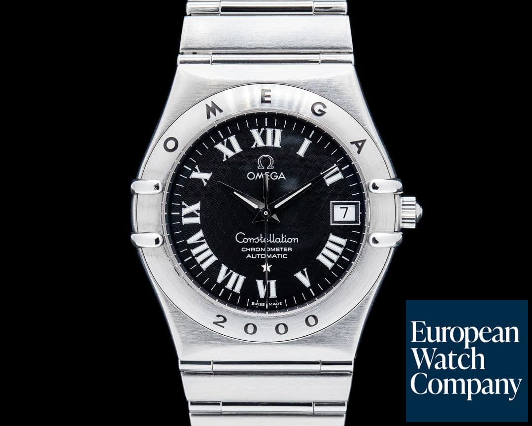 Image of Omega 1504.50.00 Constellation Millennium 2000 SS Black Dial