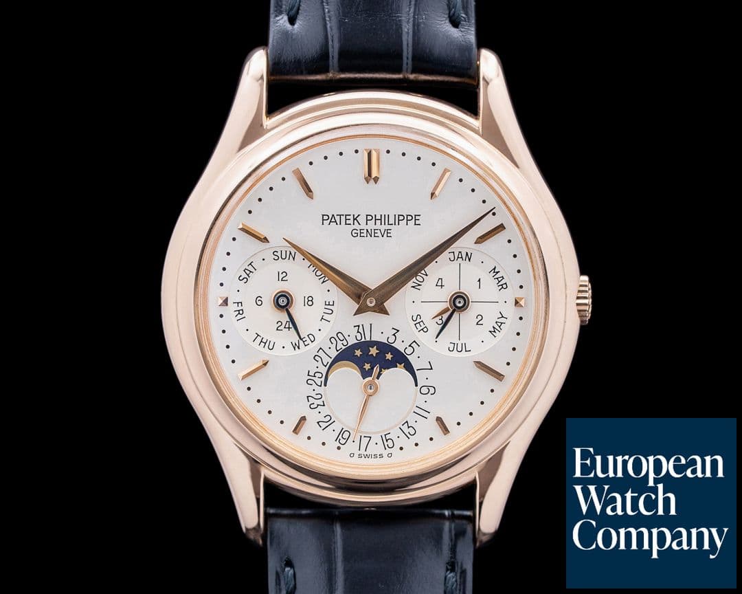 Image of Patek Philippe 3940R Perpetual Calendar 18K Rose Gold Silver Dial