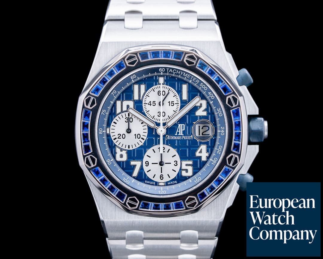 Image of Audemars Piguet 25862SC Royal Oak Offshore Chronograph SS Blue Dial RARE