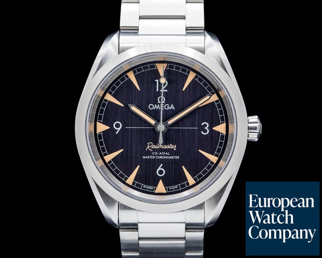 Image of Omega Railmaster SS Black Dial
