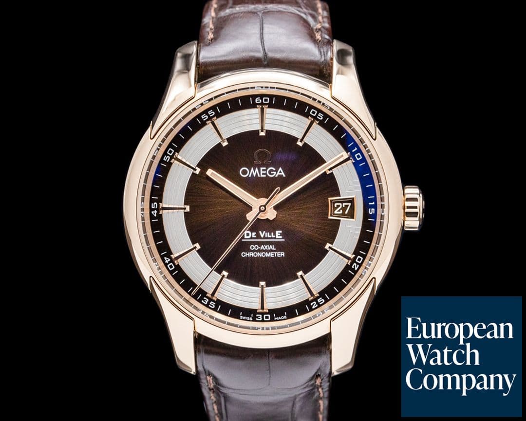 Image of Omega De Ville Prestige 18K Rose Gold Brown Dial