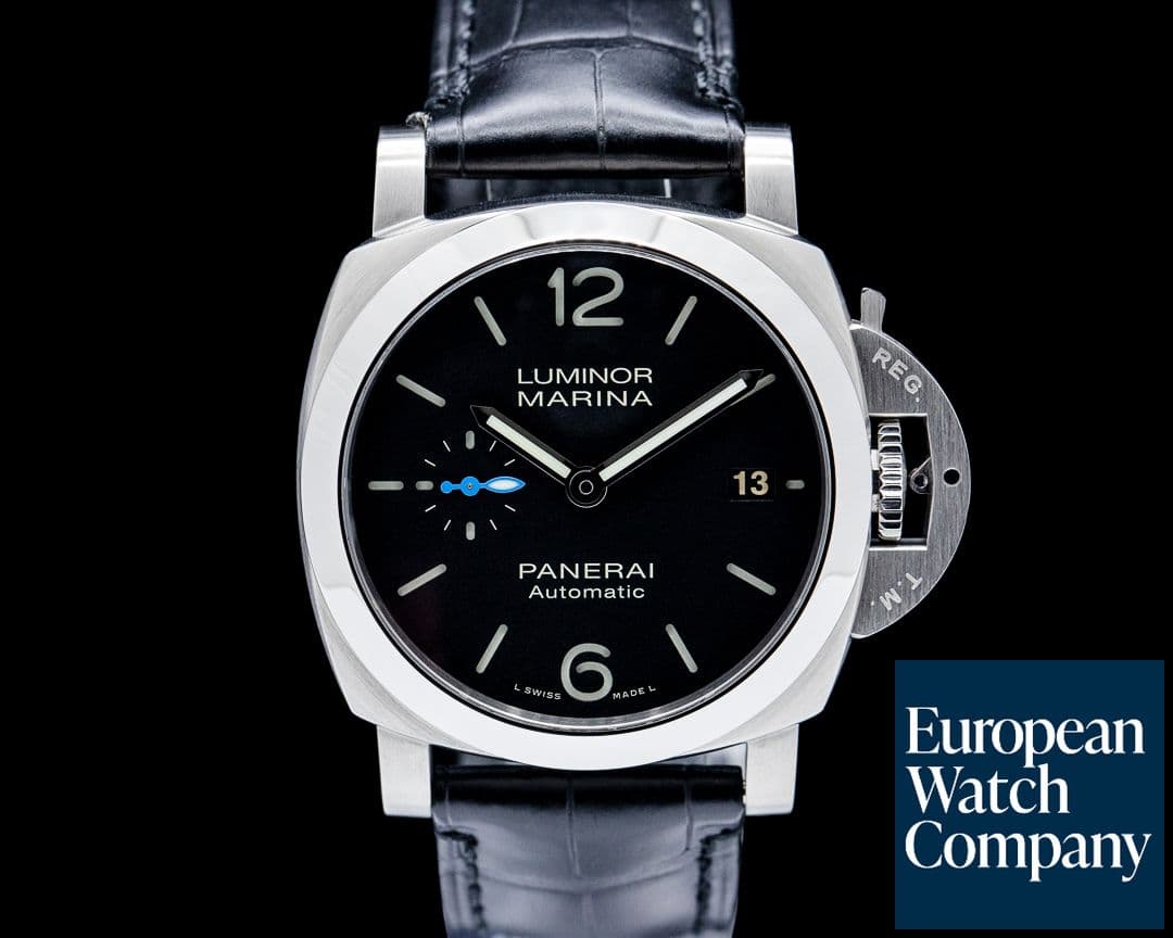 Image of Panerai PAM01272 Luminor Marina Quaranta SS Black Dial