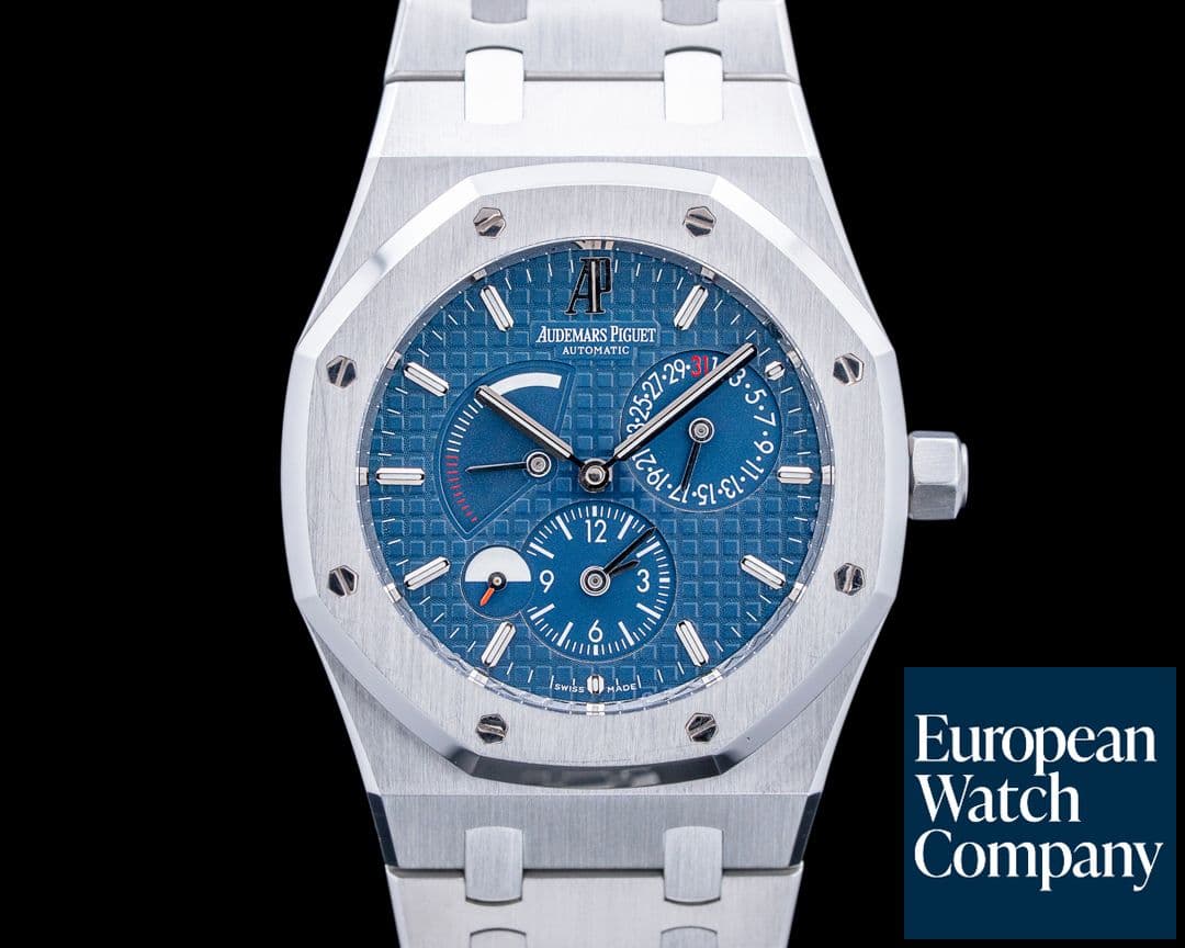 Image of Audemars Piguet 26120ST Royal Oak Dual Time SS Blue Dial