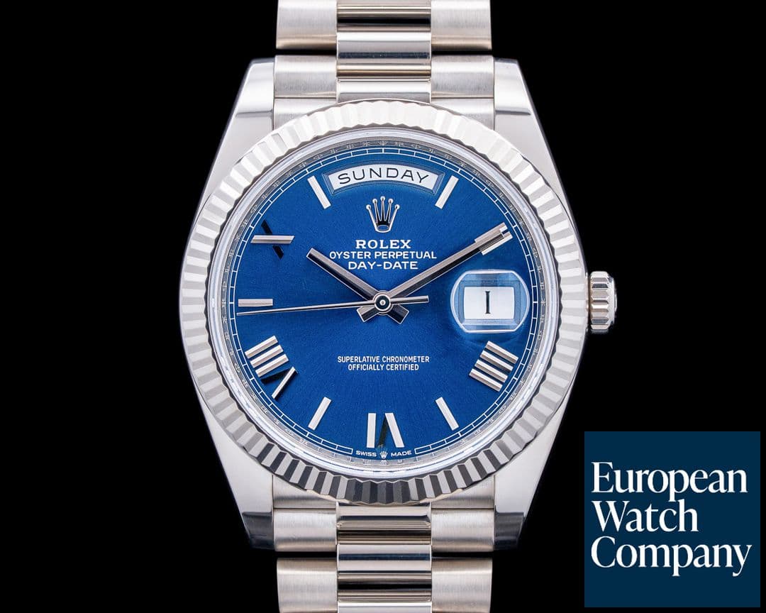 Image of Rolex 228239 Day-Date 40 18K White Gold Blue Dial