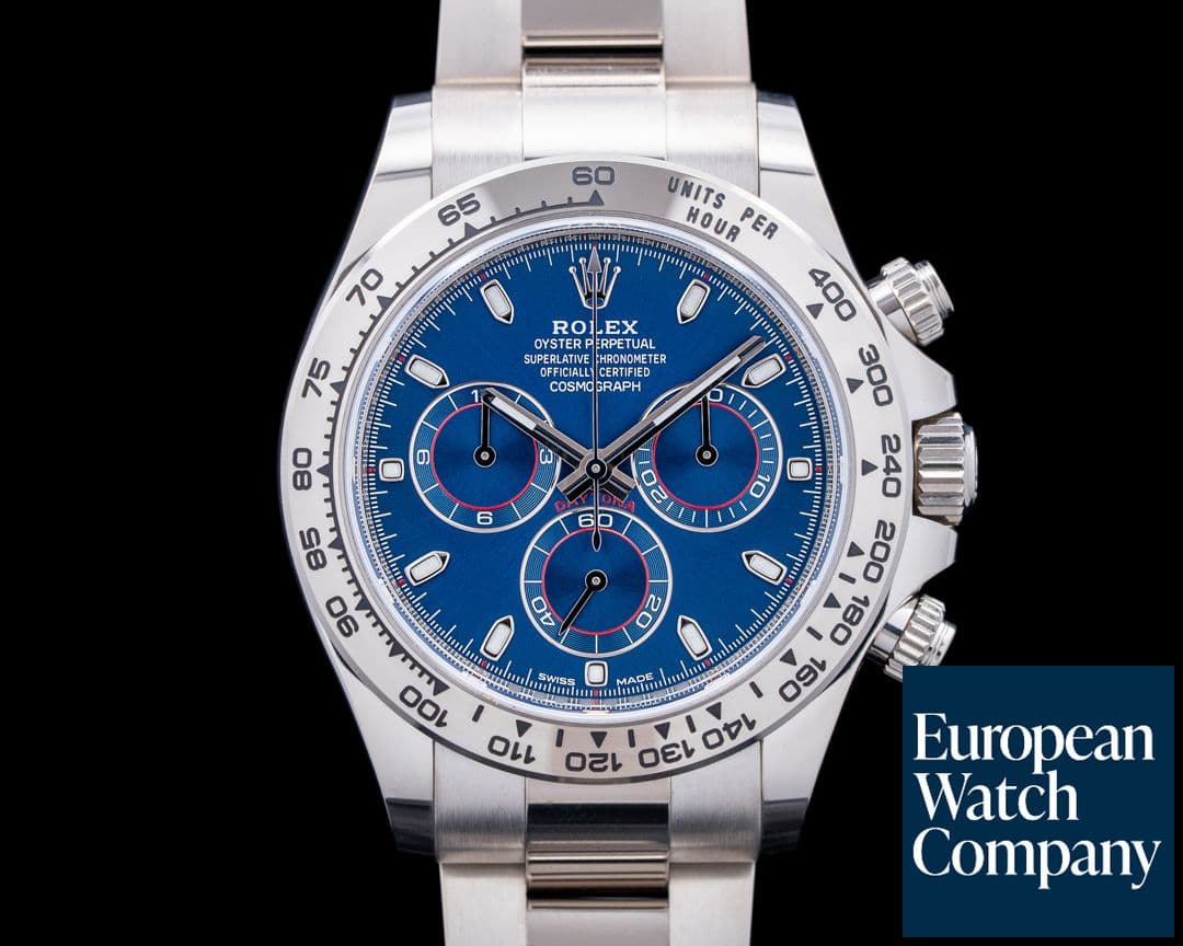 Image of Rolex 116509 Daytona 18K White Gold Blue Dial