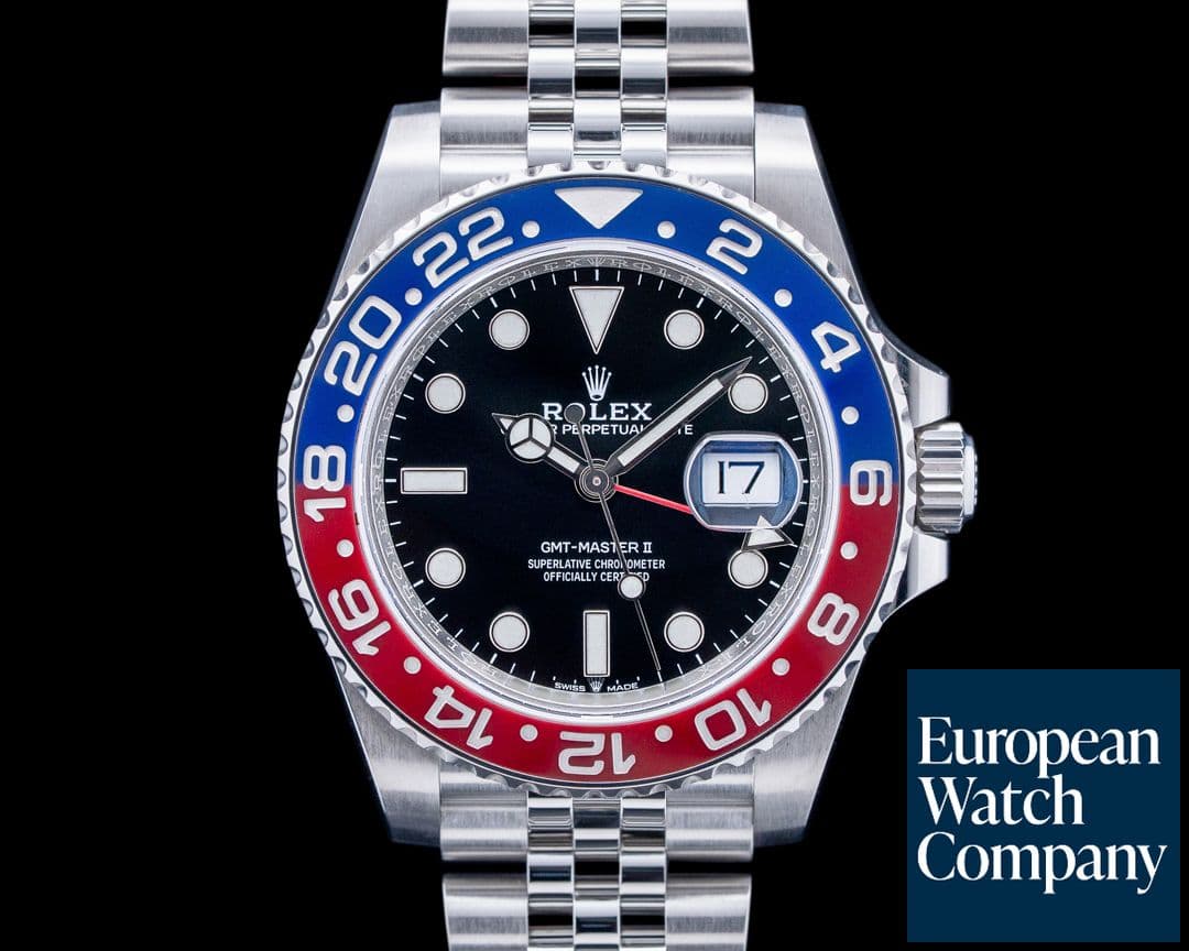 Image of Rolex 126710BLRO GMT-Master II "Pepsi" Jubilee SS Black Dial