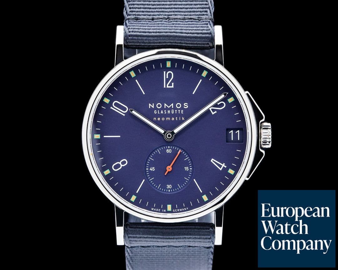Image of Nomos 528 Ahoi Neomatik Date Atlantic SS Blue Dial 2025