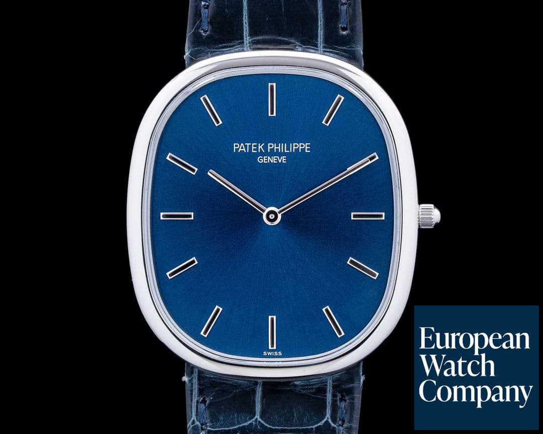 Image of Patek Philippe 5738P Golden Ellipse Platinum Blue Dial