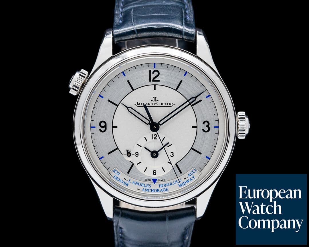 Image of Jaeger-LeCoultre Q1428530 Master Geographic SS Silver Sector Dial