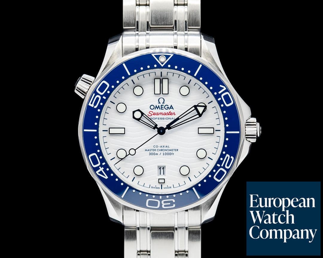 Image of Omega Seamaster Diver 300M Special Edition "Tokyo 2020" SS White Dial