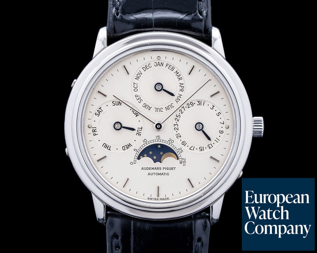 Image of Audemars Piguet 25548PT Quantieme Perpetual Calendar Platinum Silver Dial