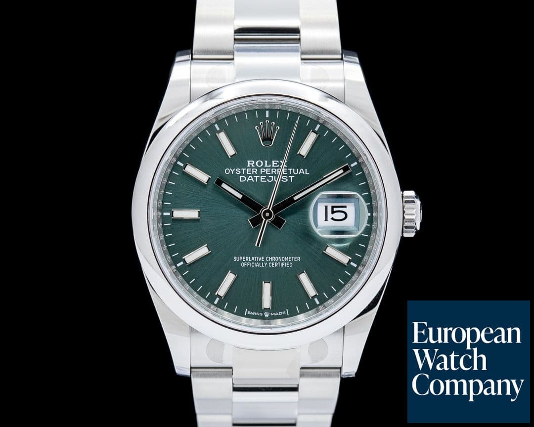 Image of Rolex 126200 Datejust 36 SS Green Dial