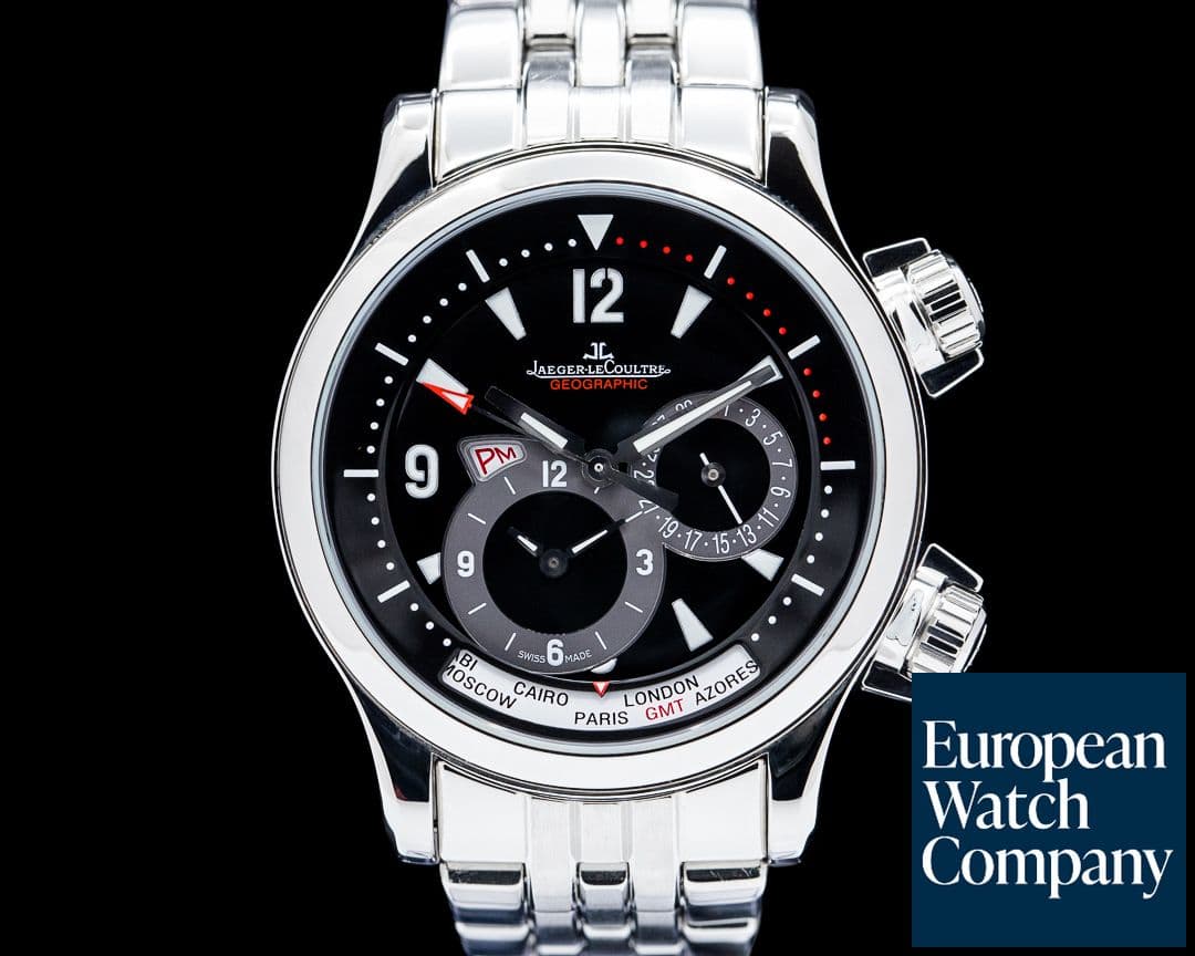 Image of Jaeger-LeCoultre Q1718470 Master Compressor Geographic SS Black Dial