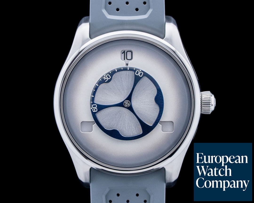 Image of H. Moser & Cie. 3240-1200 Pioneer Flying Hours SS White Fume Dial 2026