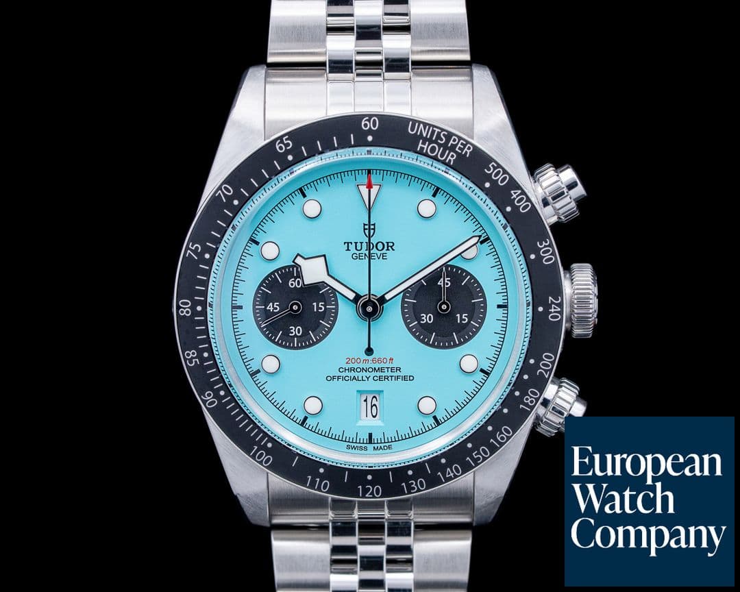 Image of Tudor 79360N Black Bay Chrono Flamingo SS Blue Dial 2025