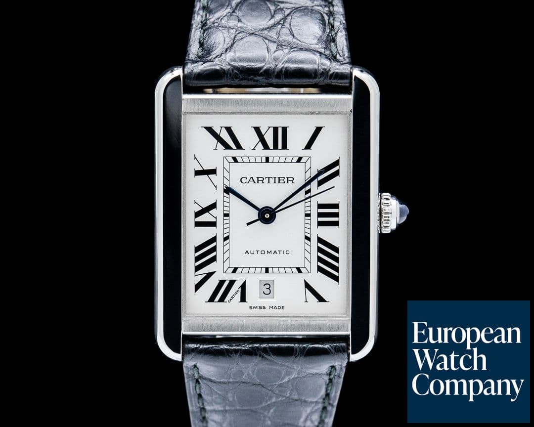 Image of Cartier WSTA0029 Tank Solo XL SS Silver Dial