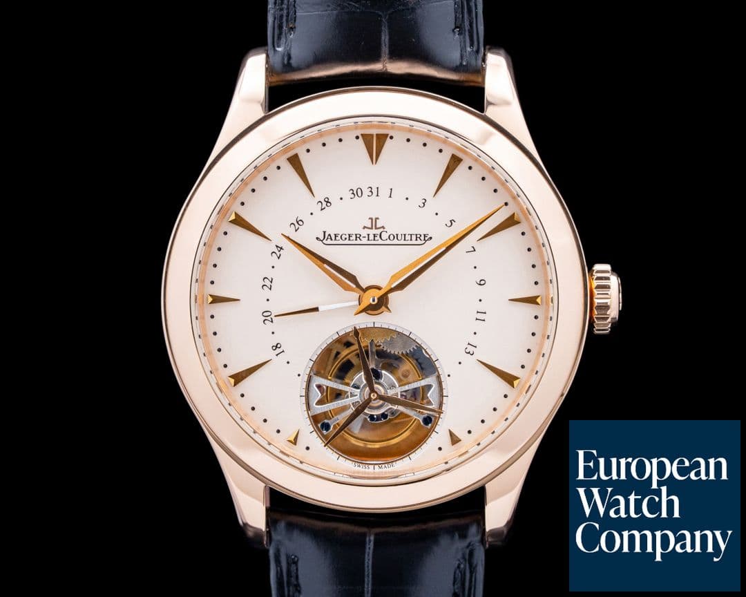 Image of Jaeger-LeCoultre Q1652410 Master Date Tourbillon 18K Rose Gold Cream Dial