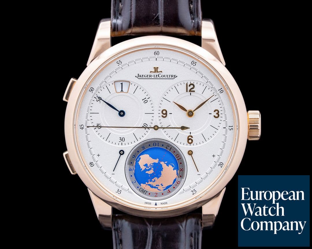 Image of Jaeger-LeCoultre Q6062520 Duometre Unique Travel Time 18K Rose Gold Silver Dial