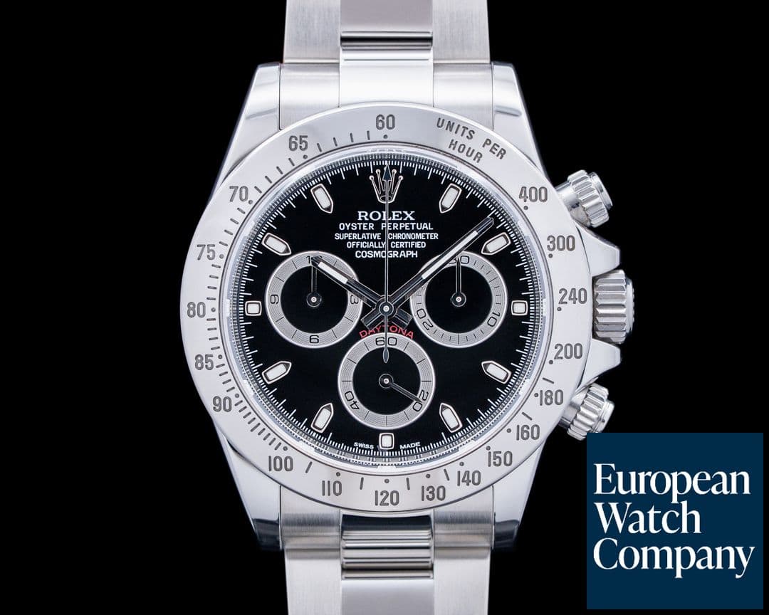 Image of Rolex 116520 Daytona Chronograph SS Black Dial
