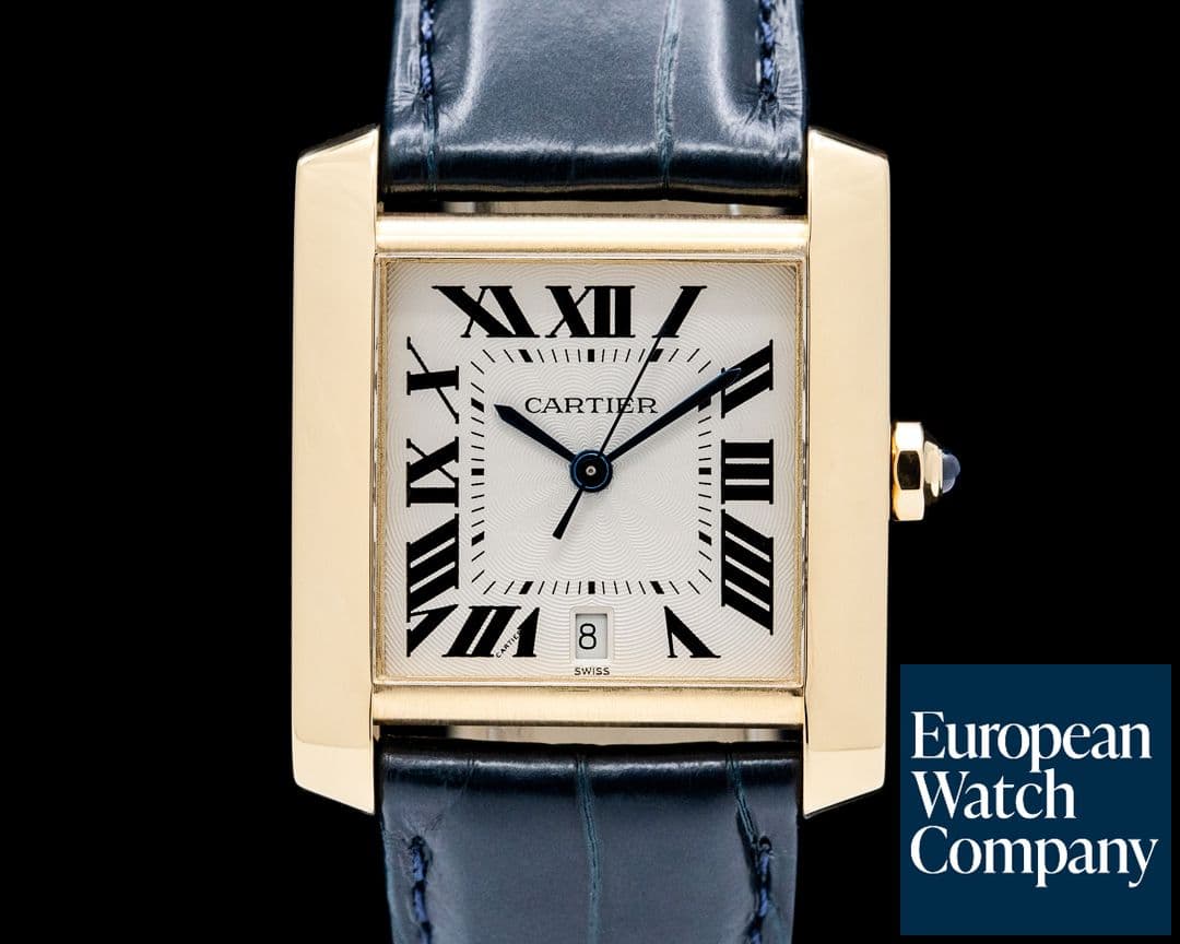Image of Cartier 1840 Tank Francaise 18K Yellow Gold Silver Dial