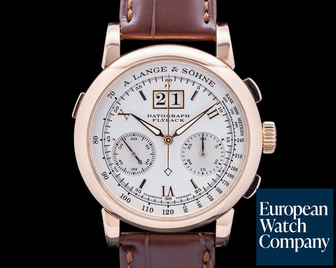 Image of A. Lange & Söhne 403.032 Datograph Flyback 18K Rose Gold Silver Dial