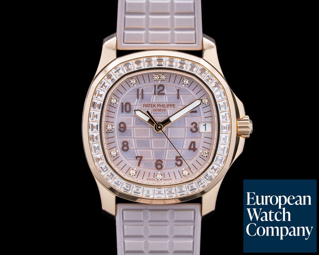 Image of Patek Philippe 5072R Aquanaut Luce Haute Joaillerie 18K RG Mother of Pearl Dial 2026