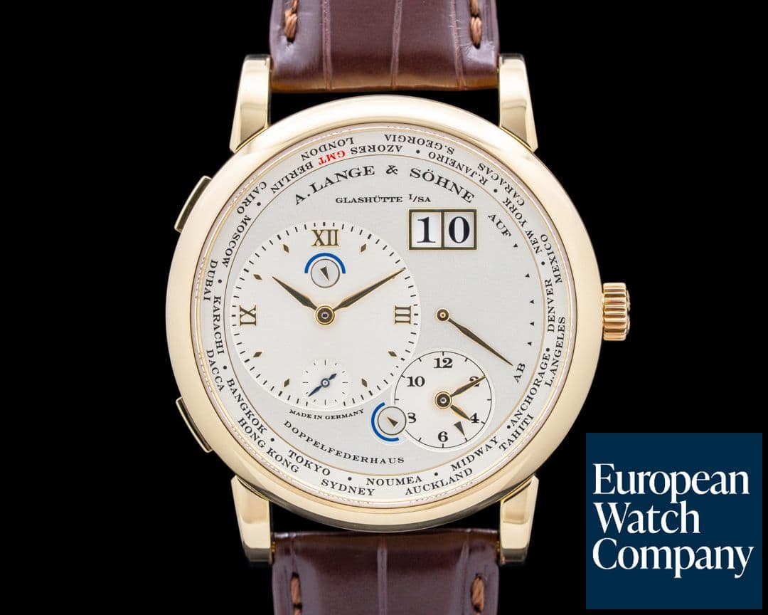 Image of A. Lange & Söhne 116.021 Lange 1 Time Zone 18K Yellow Gold Silver Dial